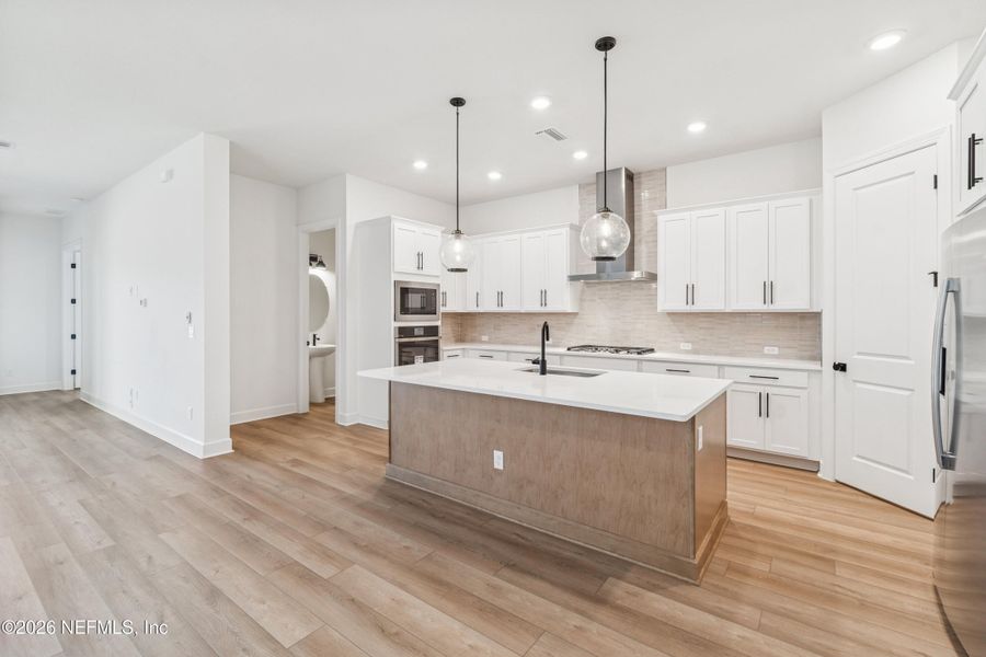 Furnished interior view inside a new home in Granville at eTown 38', Jacksonville (Image 13). Furnished interior view inside a new home in Granville at eTown 38', Jacksonville (Image 13).