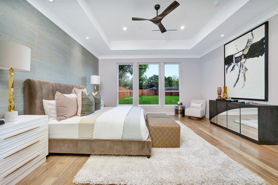 Furnished interior view inside a new home in , Dallas (Image 28).