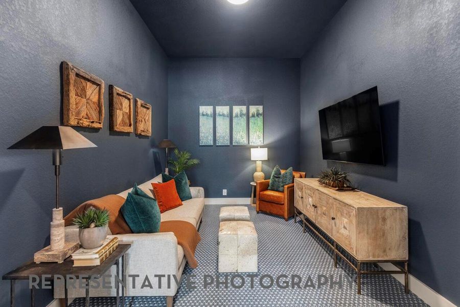 Furnished interior view inside a new home in Elyson, Katy (Image 6).