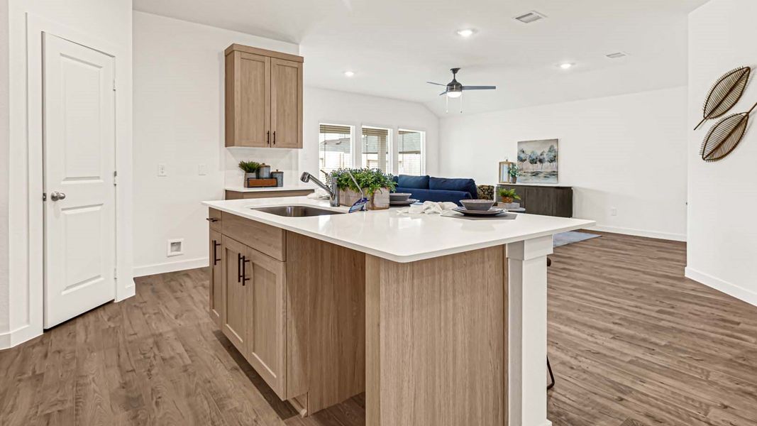 Furnished interior view inside a new home in Tamarron, Fulshear (Image 9).