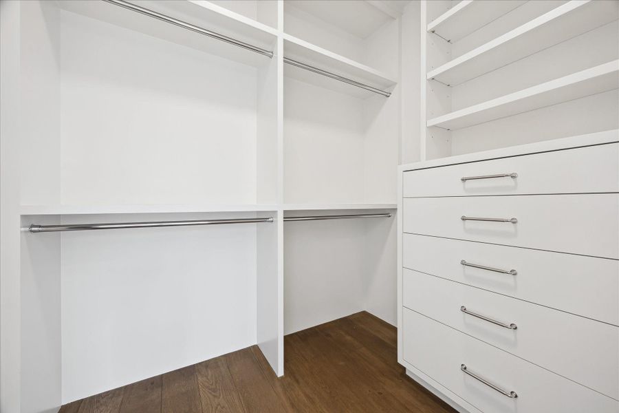An example of one of the secondary closets An example of one of the secondary closets