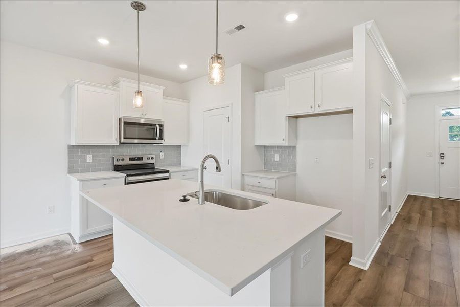 Furnished interior view inside a new home in Meece Townhomes, Easley (Image 4).
