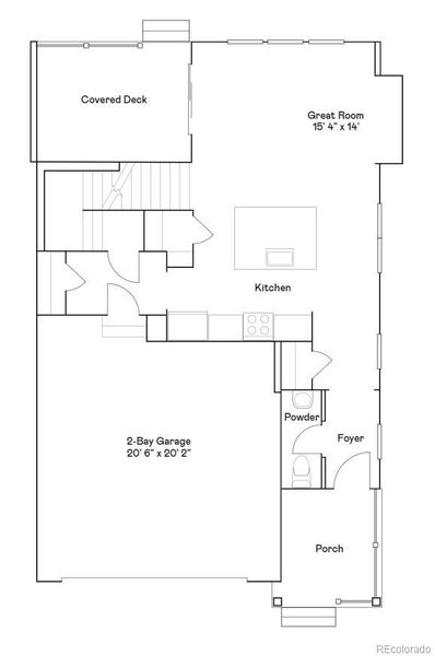 2D floor plan layout of this home in Parterre, Thornton, CO (Image 2).