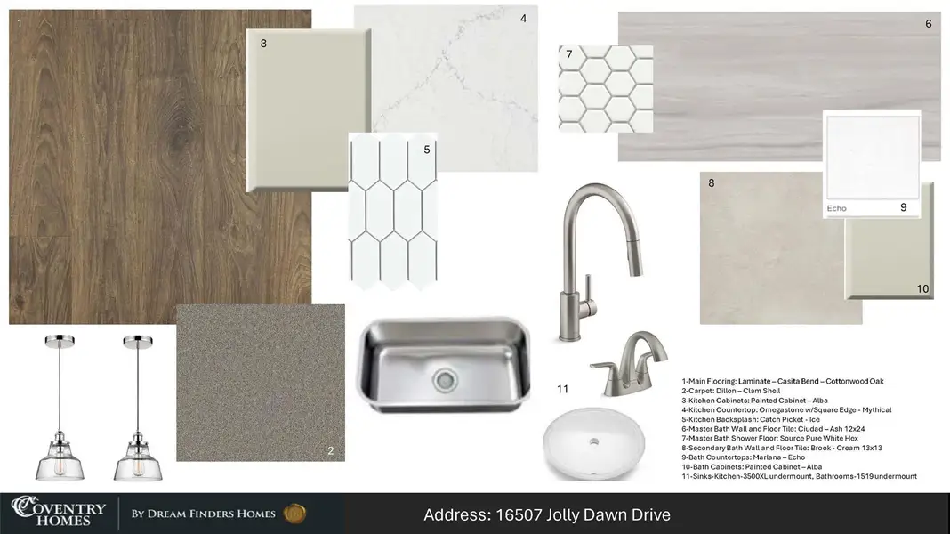 Sample of building materials used in homes in Jubilee, Hockley (Image 3).