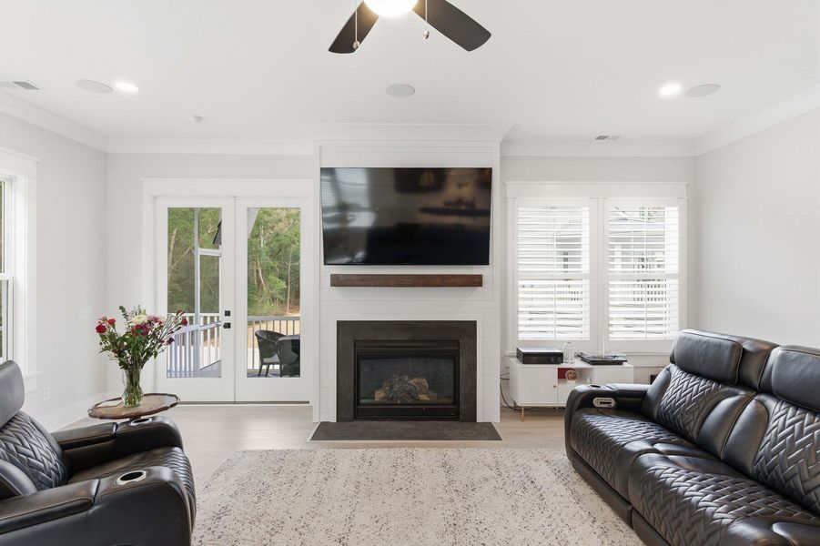 Furnished interior view inside a new home in Overlook at Copahee Sound, Awendaw (Image 17). Furnished interior view inside a new home in Overlook at Copahee Sound, Awendaw (Image 17).