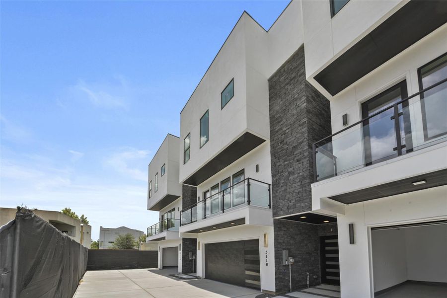 Exterior details and patio area of a home in , Houston (Image 2). Exterior details and patio area of a home in , Houston (Image 2).