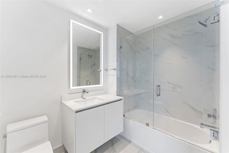 Furnished interior view inside a new home in , Miami (Image 8).