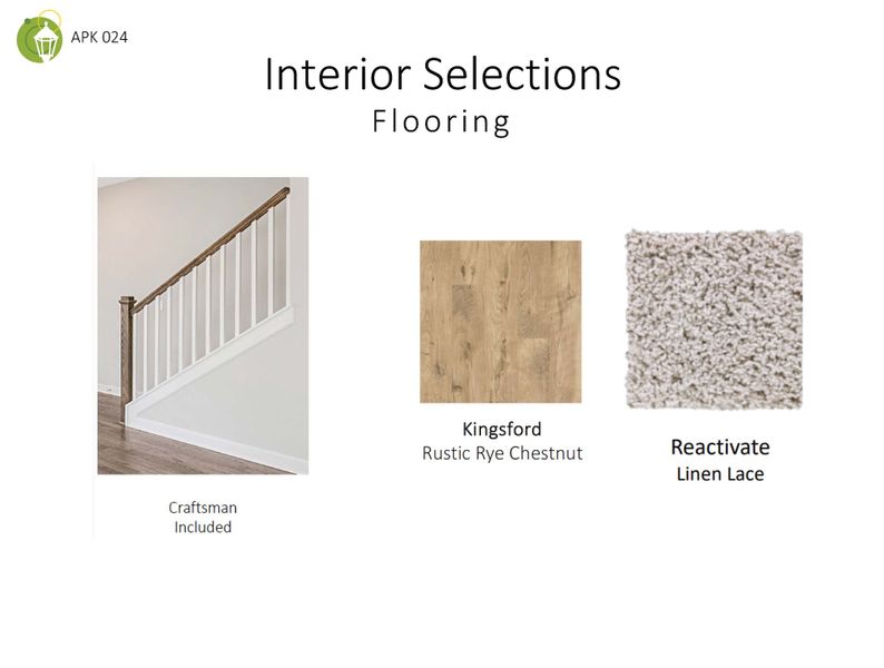 Flooring Selections for The Harrington Townhome at Anderson Park