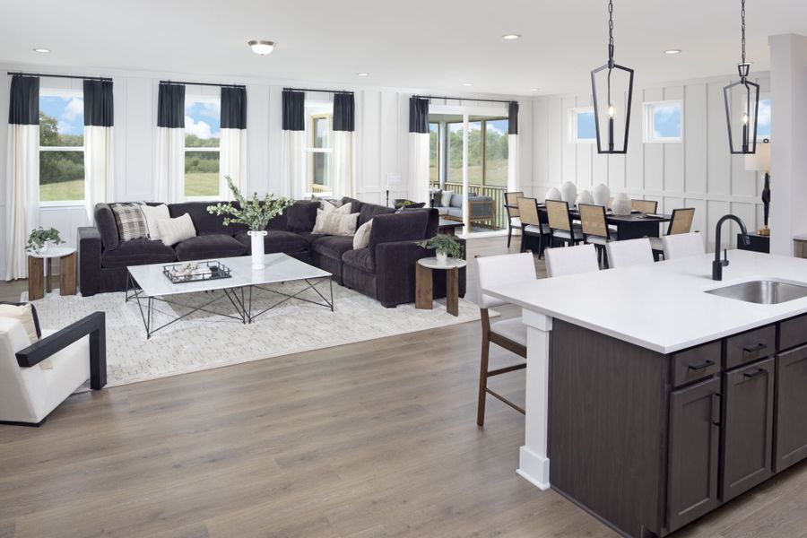 Representative furnished interior of a home built from the Allegheny by Mattamy Homes in Fox Field Farms, Broadway (Image 6).