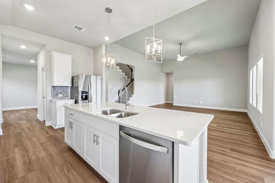 Furnished interior view inside a new home in Lakehaven - Premier Series, Farmersville (Image 10).