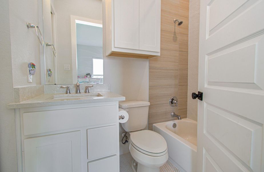Furnished interior view inside a new home in , Manvel (Image 18).
