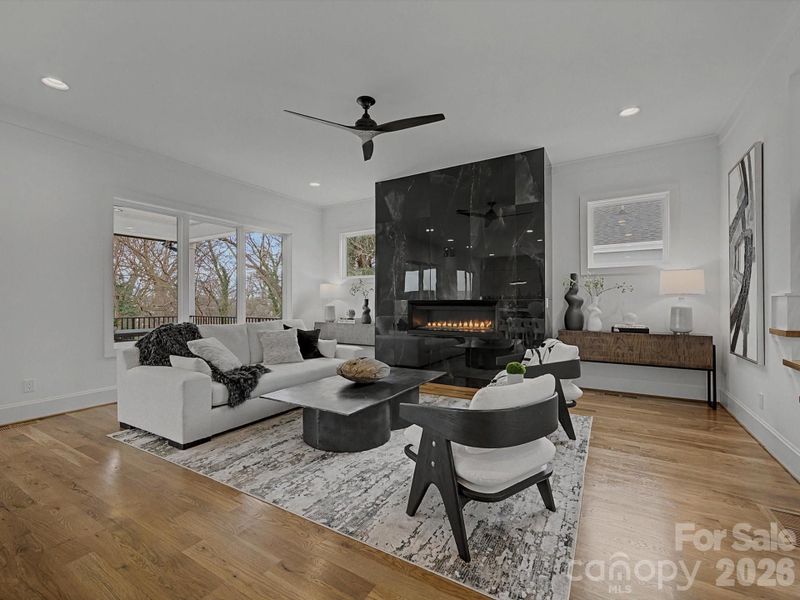 Furnished interior view inside a new home in , Charlotte (Image 11).