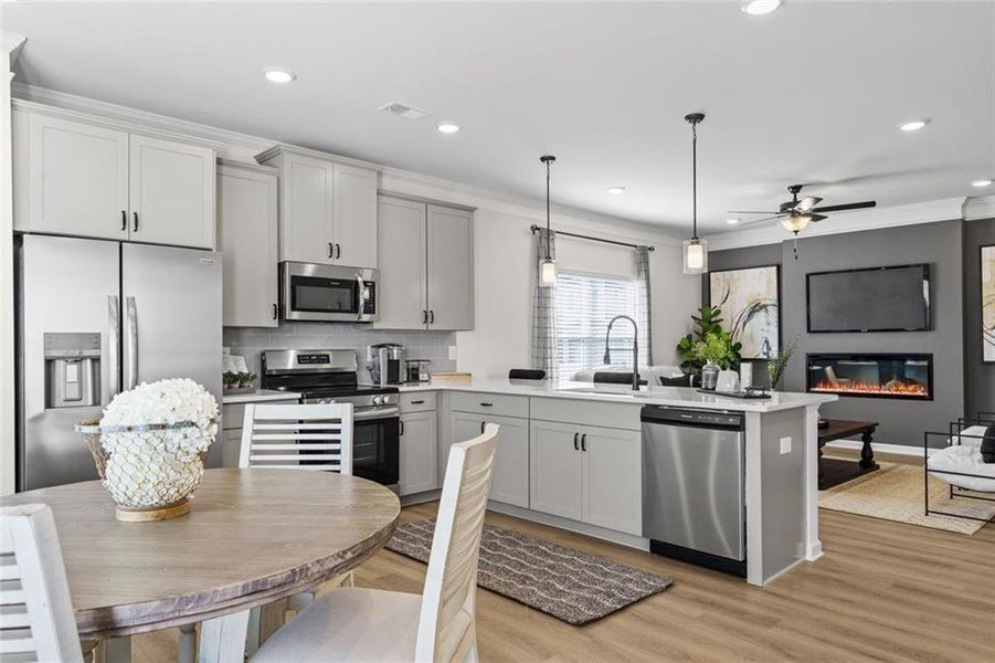 Furnished interior view inside a new home in Sanders Park, Austell (Image 14).