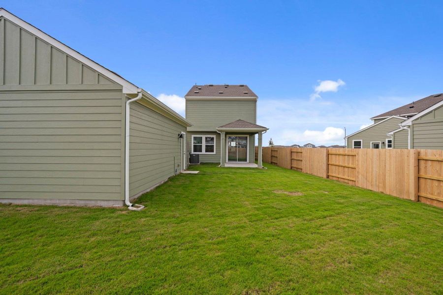 Rear of Home and Private Backyard Rear of Home and Private Backyard