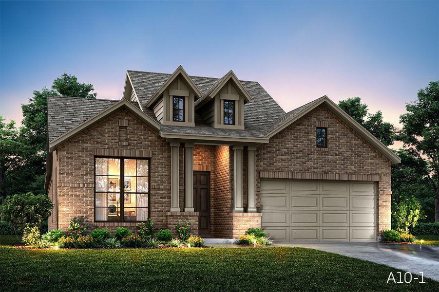 Representative exterior photo of a completed home built from the Sedona by John Houston Homes in The Oasis - Phase 1, Waxahachie, TX (Image 4).