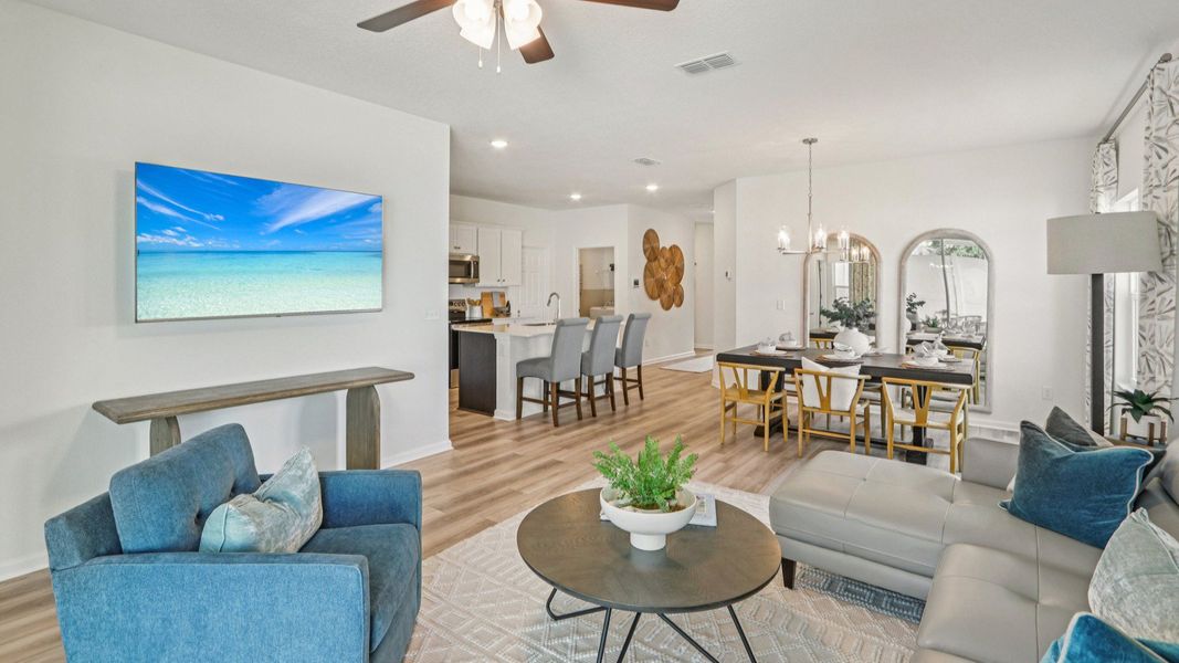 Merritt Floorplan Interior Living by DRB Homes