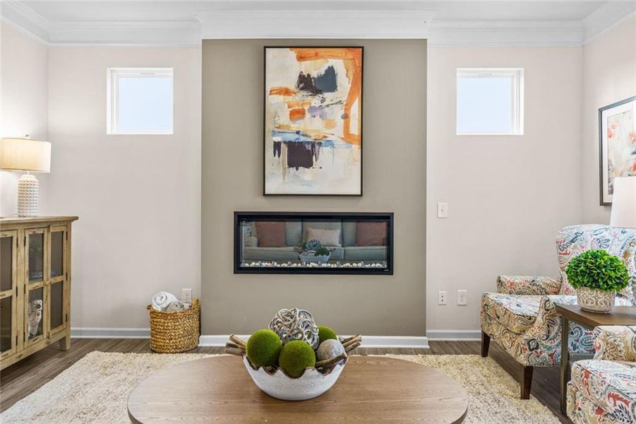 Furnished interior view inside a new home in Varnell Preserve, Dalton (Image 12).