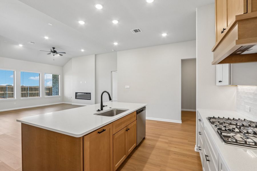 Furnished interior view inside a new home in Ribbonwood, Aubrey (Image 7).