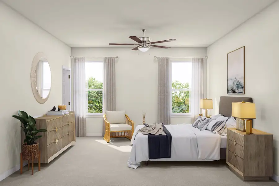 Representative furnished interior of a home built from the Lantana by Tri Pointe Homes in Terrace Collection At Turner's Crossing, Buda (Image 11).