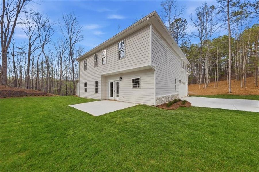 Exterior details and patio area of a home in , Villa Rica (Image 21).