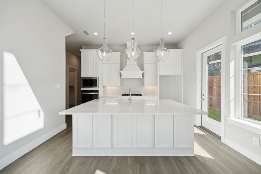 Furnished interior view inside a new home in Newman Village Townhomes, Frisco (Image 7). Furnished interior view inside a new home in Newman Village Townhomes, Frisco (Image 7).