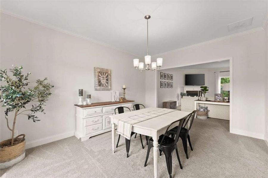 Furnished interior view inside a new home in , Dawsonville (Image 7).