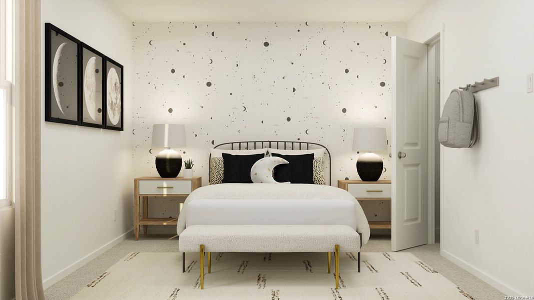 Furnished interior view inside a new home in Kings Landing, Corpus Christi (Image 11).