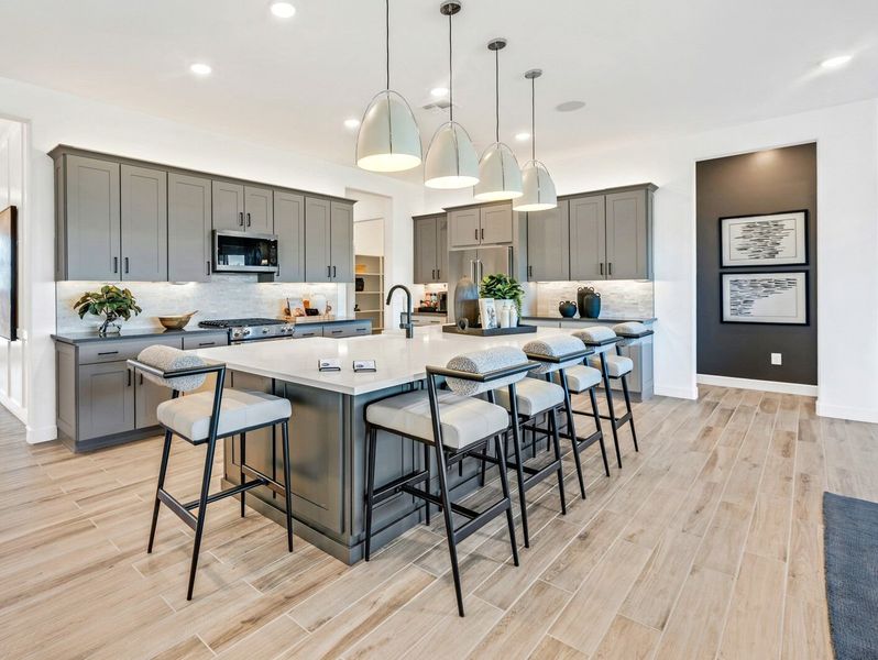 Representative furnished interior of a home built from the Crimson by Mattamy Homes in Tavira at Twin Peaks, Marana (Image 9).