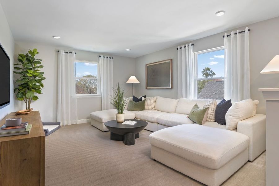 Representative furnished interior of a home built from the 2539 Modeled by KB Home in Wellington Pointe Classic, Monroe (Image 9). Representative furnished interior of a home built from the 2539 Modeled by KB Home in Wellington Pointe Classic, Monroe (Image 9).