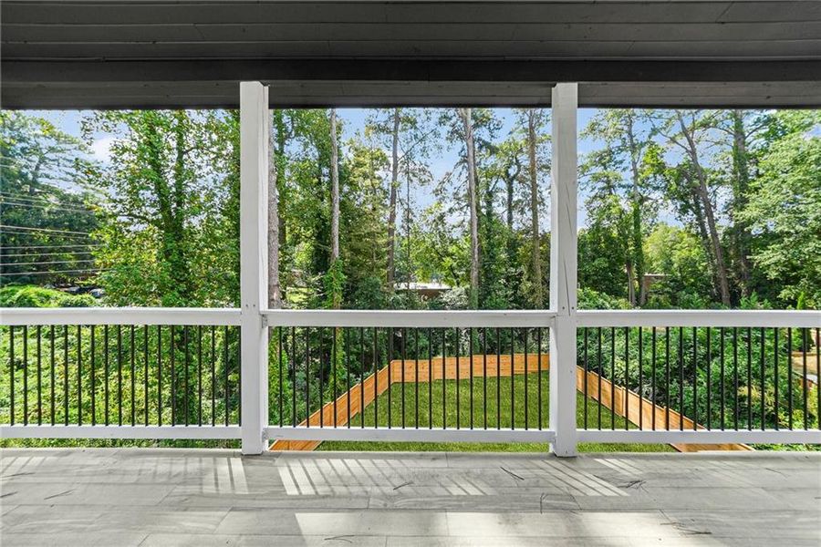 Exterior details and patio area of a home in , Atlanta (Image 37).