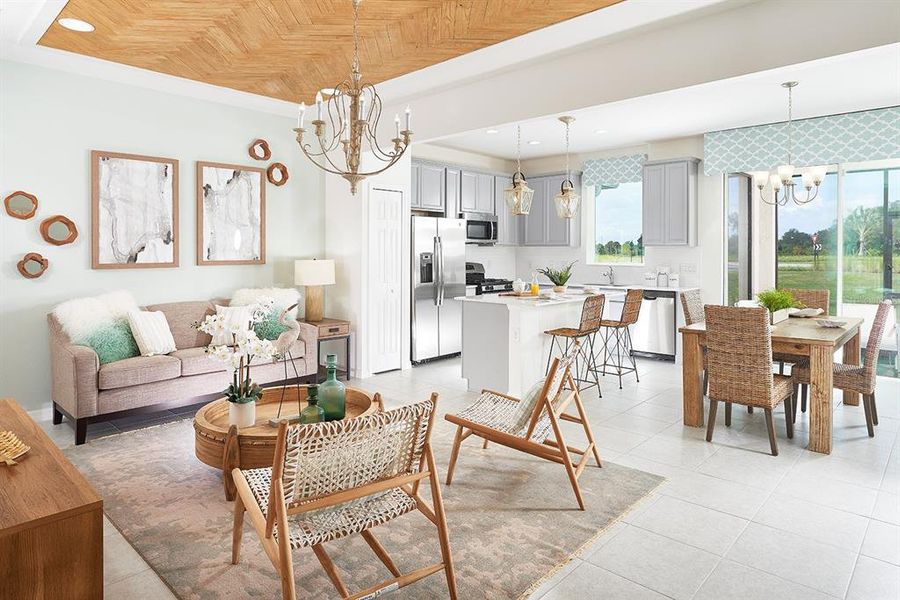 Furnished interior view inside a new home in , Punta Gorda (Image 6).