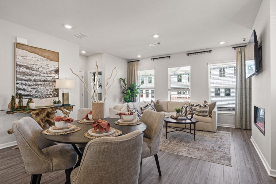 Furnished interior view inside a new home in Rosewood Farm, Lawrenceville (Image 24).