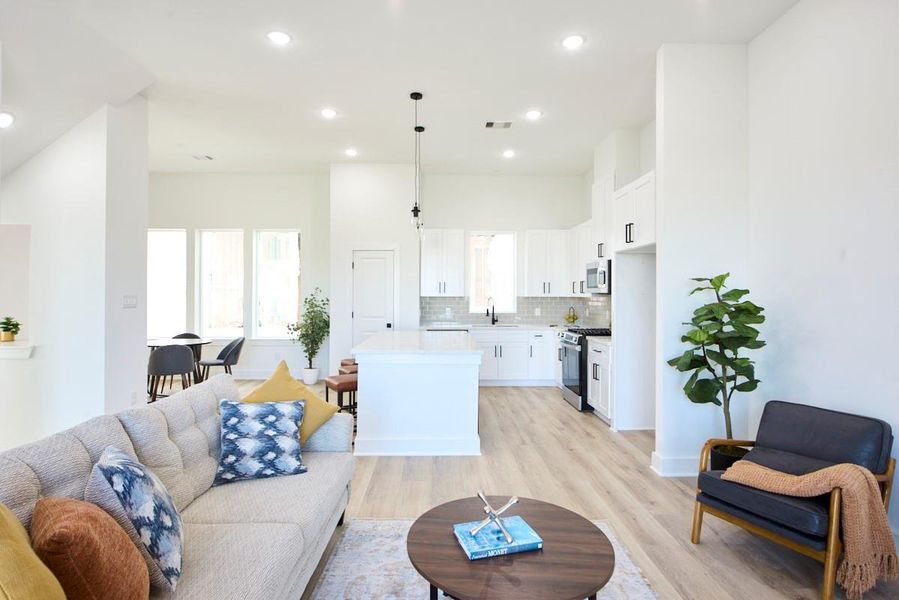Furnished interior view inside a new home in , Houston (Image 4).