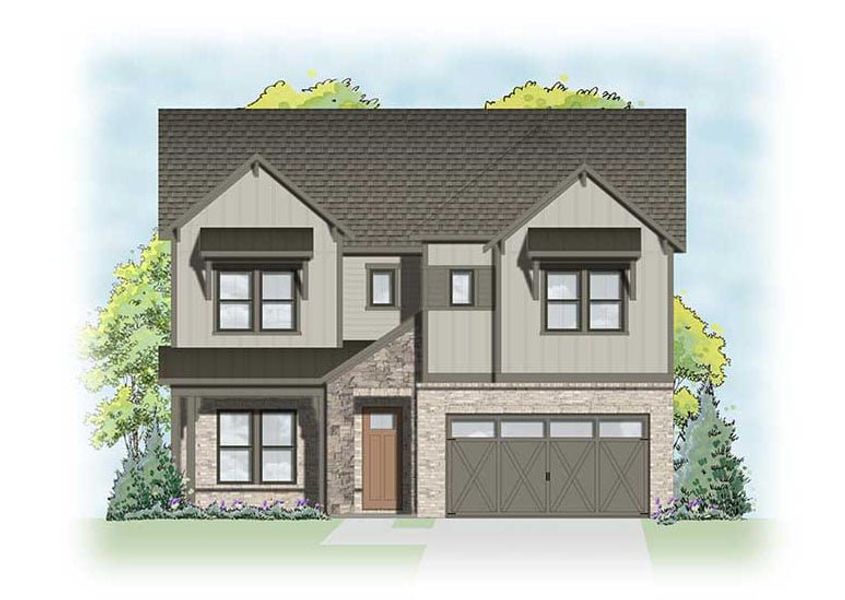Representative rendering of the exterior for the Provence by Taylor Morrison (Image 3).