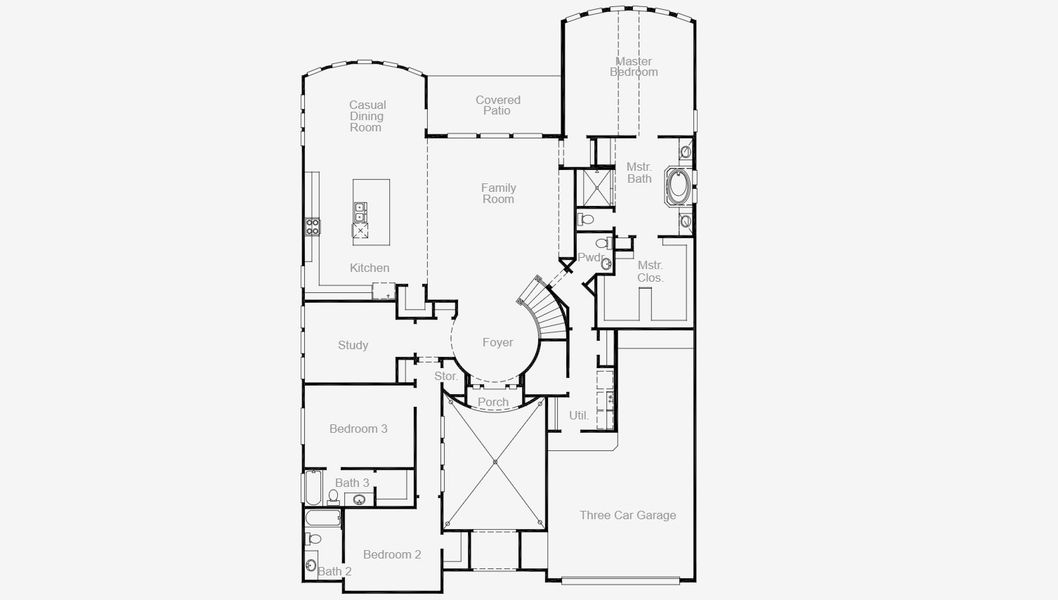 2D floor plan layout for the Marfa by Coventry Homes in Valencia 70', Manvel, TX (Image 3). 2D floor plan layout for the Marfa by Coventry Homes in Valencia 70', Manvel, TX (Image 3).