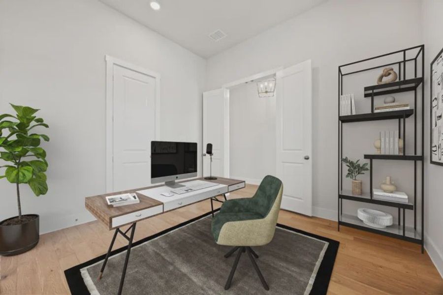 Furnished interior view inside a new home in Chatham Reserve, Providence Village (Image 10). Furnished interior view inside a new home in Chatham Reserve, Providence Village (Image 10).