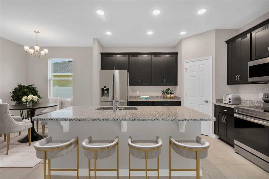 Furnished interior view inside a new home in Village at Windsor Reserve, Eagle Lake (Image 5). Furnished interior view inside a new home in Village at Windsor Reserve, Eagle Lake (Image 5).