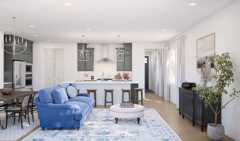 Open floorplan concept Open floorplan concept