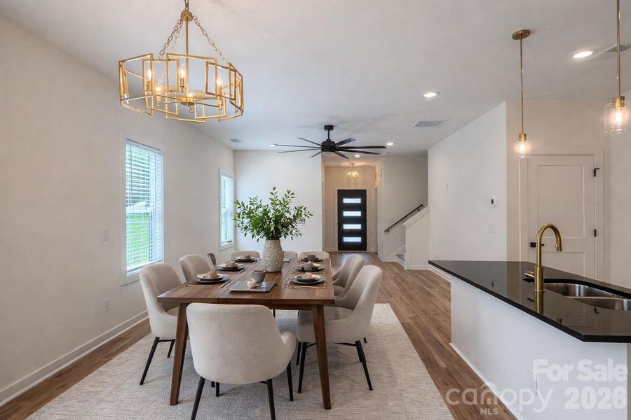 Furnished interior view inside a new home in , China Grove (Image 8).