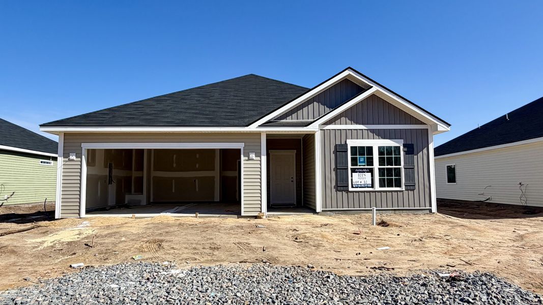 In-progress construction of a new home in Grand Reserve, Ludowici, GA (Image 4).