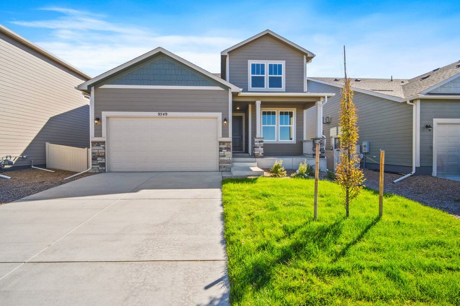 Exterior details and patio area of a home in Aspen Ranch, Fountain (Image 4).
