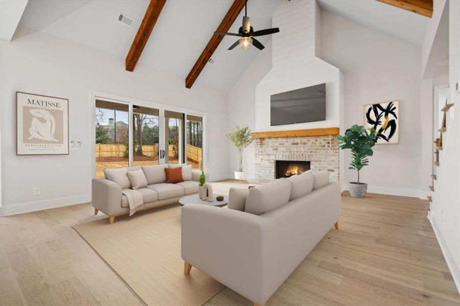 Furnished interior view inside a new home in , Marietta (Image 15). Furnished interior view inside a new home in , Marietta (Image 15).