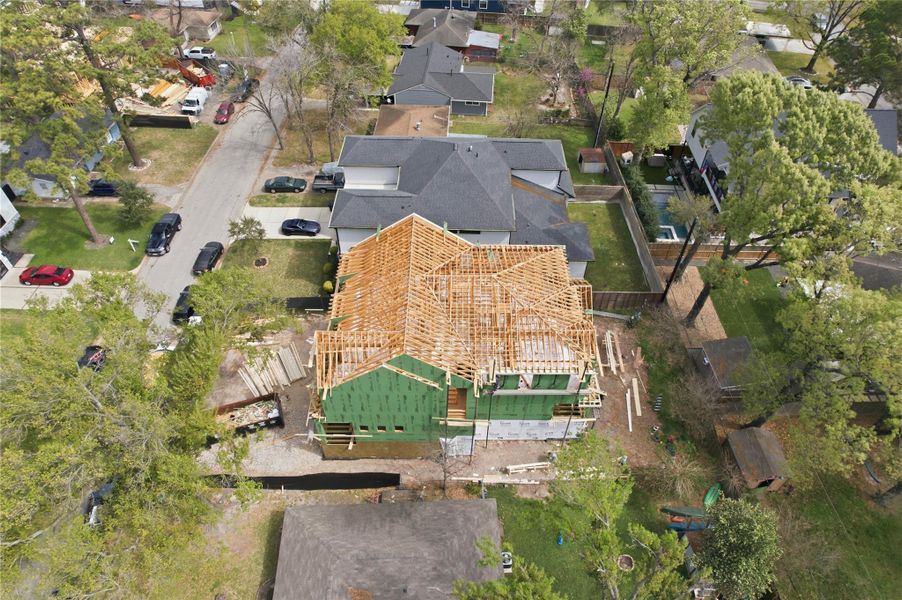 In-progress construction of a new home in , Houston, TX (Image 37).