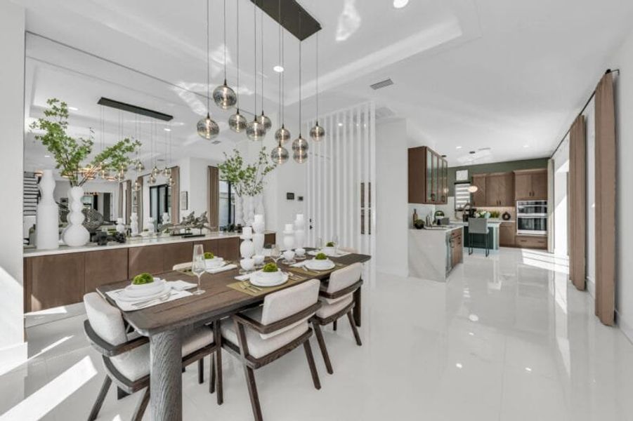 Representative furnished interior of a home built from the Silver Palm – Phase 2 by Medallion Home in Aqua, Bradenton (Image 9).