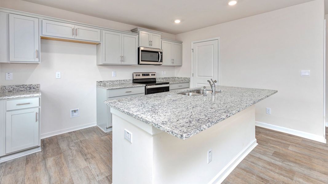 Furnished interior view inside a new home in Hudson Glen, Mocksville (Image 4). Furnished interior view inside a new home in Hudson Glen, Mocksville (Image 4).