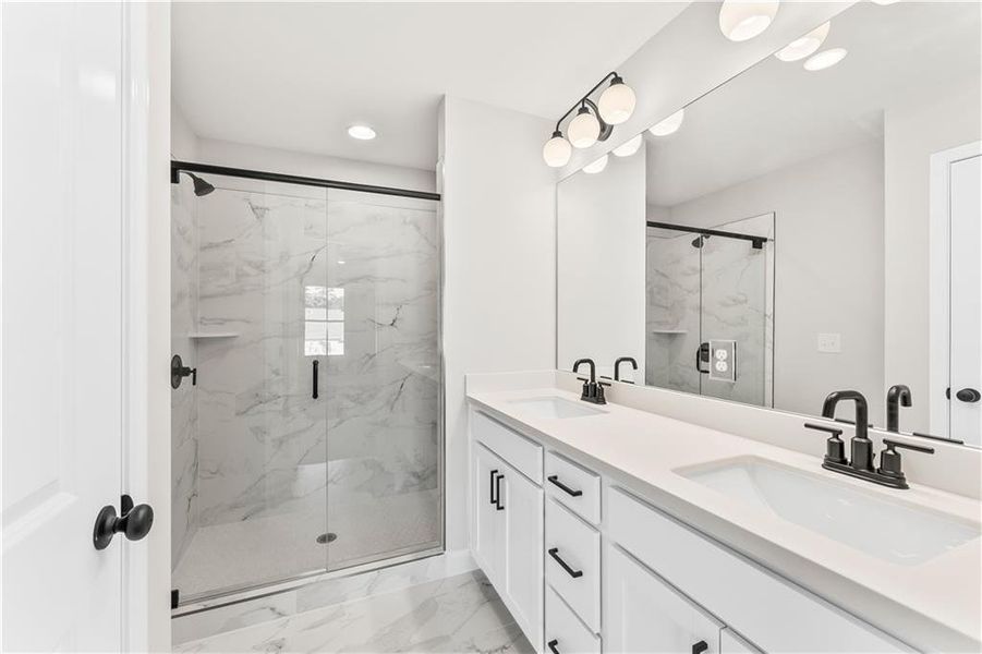 Furnished interior view inside a new home in East Park Village, Kennesaw (Image 13). Furnished interior view inside a new home in East Park Village, Kennesaw (Image 13).