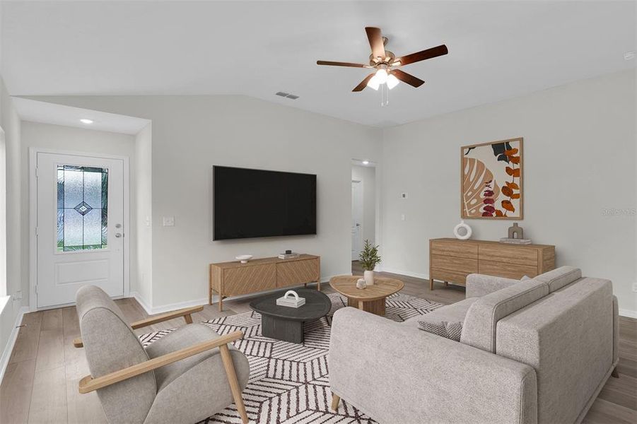 Furnished interior view inside a new home in Marion Oaks, Ocala (Image 2). Furnished interior view inside a new home in Marion Oaks, Ocala (Image 2).