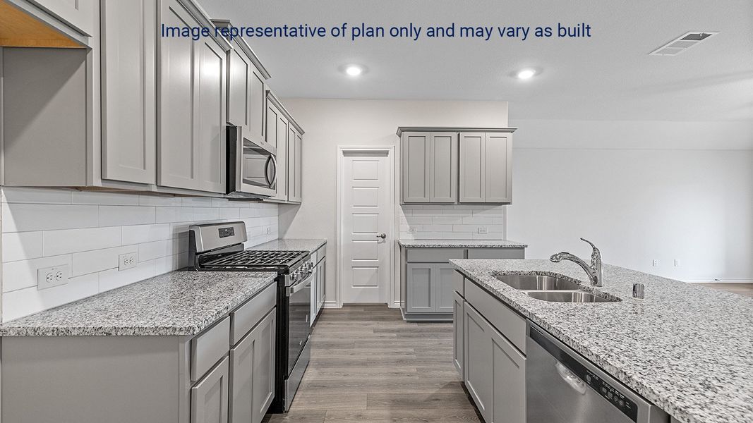 Representative furnished interior of a home built from the Holden by D.R. Horton in King's Landing, Corpus Christi (Image 11). Representative furnished interior of a home built from the Holden by D.R. Horton in King's Landing, Corpus Christi (Image 11).