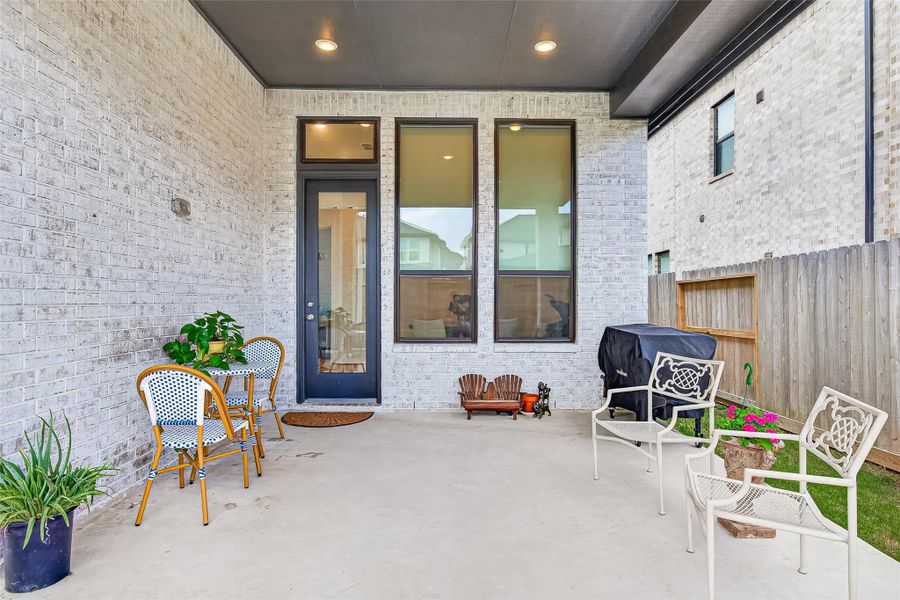 Exterior details and patio area of a home in , Fulshear (Image 26).