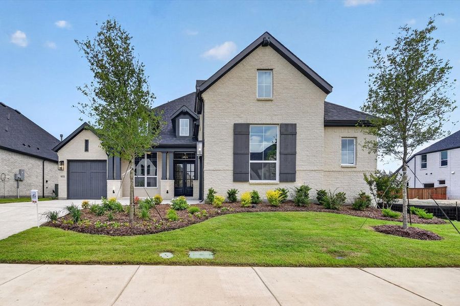 Front exterior of a new home in Quail Hollow, Rockwall, TX, highlighting curb appeal (Image 1). Front exterior of a new home in Quail Hollow, Rockwall, TX, highlighting curb appeal (Image 1).